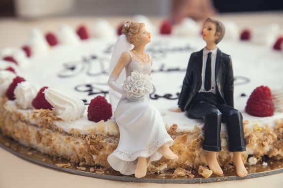 Couple Wedding Dessert Indecision
