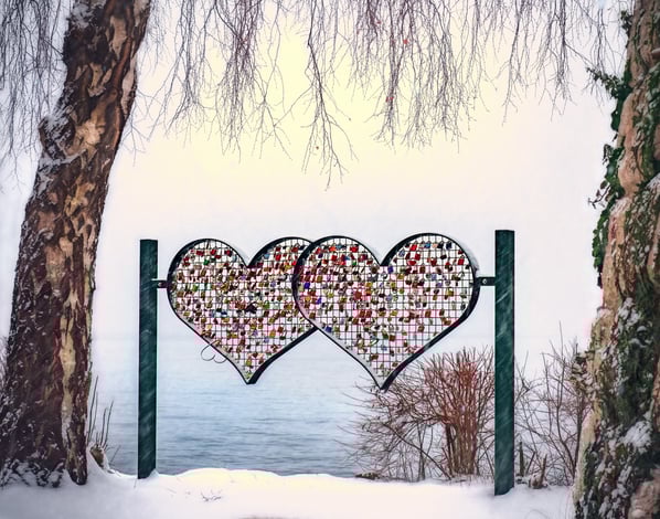 Wedding Hearts Fence