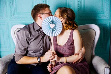 Happy Engaged Wedding Couple Heart 