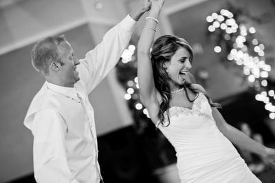 Wedding Bride and Groom Dancing